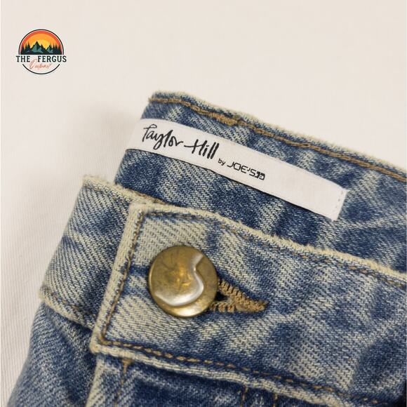 Taylor Hill Joes Jeans Med Wash Distressed High Rise Straight Women Size W27 - Picture 12 of 16